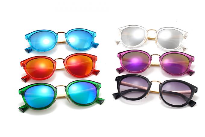6 Colors Cool Custom Sunglasses , Personalized Logo Sunglasses Full Glare Barrier