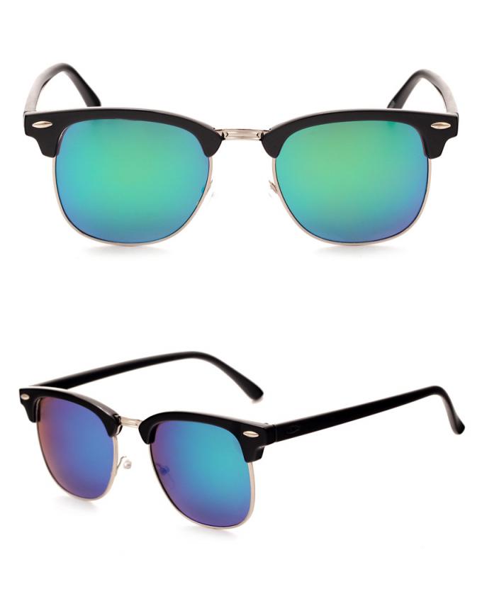 Custom Logo Printed Lenses Sunglasses True Color Strong Impact UV Production