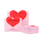 Sweet Heart Patterned Gift Bags Recyclable Fancy Simple Printed Pantone supplier