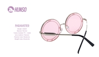 Promotional Custom Personalized Lens Sunglasses Round Shape Wayfarer Style supplier