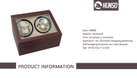 PU Leather Wrist Watch Storage Box Collection Display Silent Motor supplier