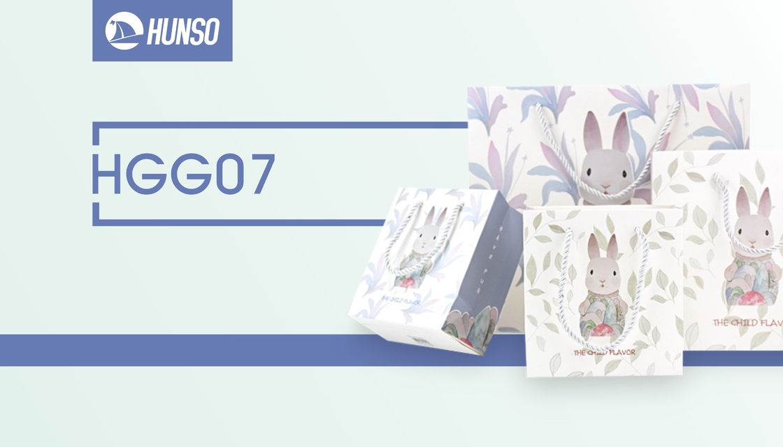 Recyclable Beautiful Patterned Gift Bags Customized Private Label Handle supplier
