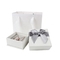 Pancific Leather Square Jewelry Gift Boxes For Women Flocking Blister Inside