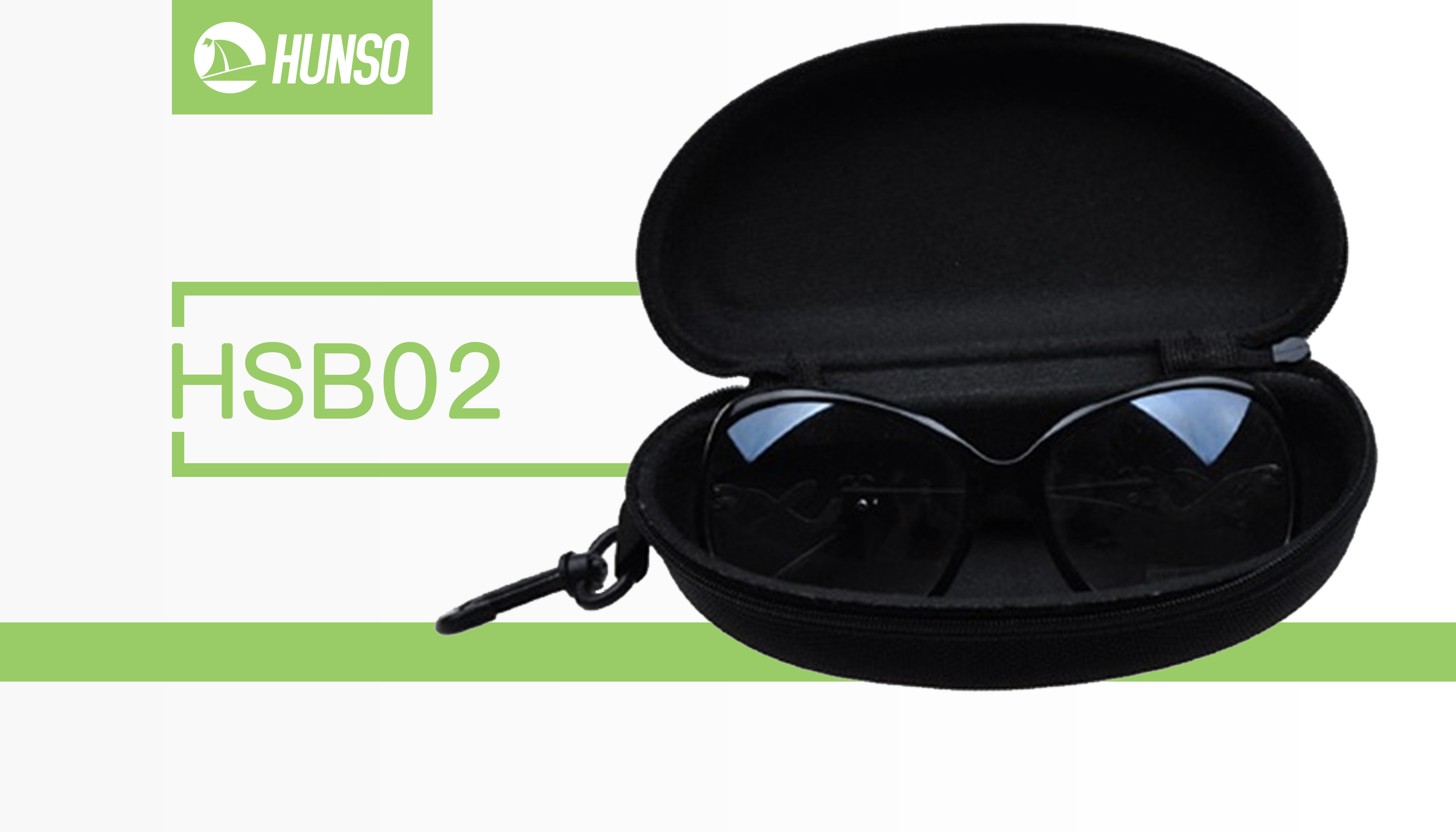 Black EVA Hard Sunglass Case Box Portable Handmade Storage Case Display