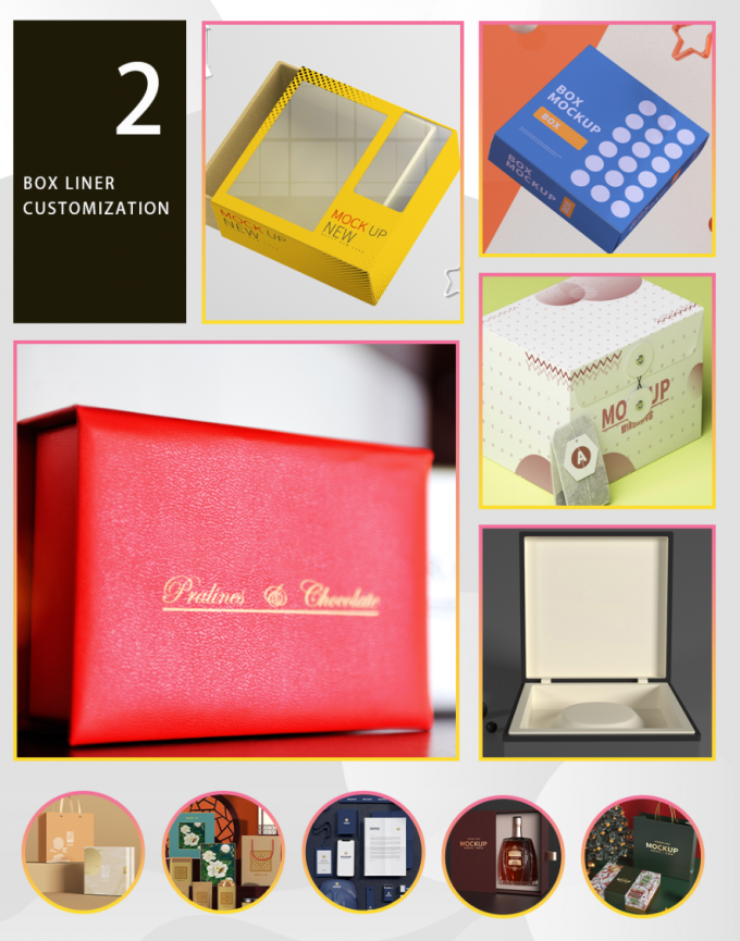 10x10cm Cosmetic Perfume Bottle Box Packaging 1mm 2mm 3mm 7