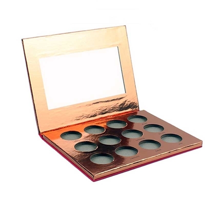 PMS Color Empty Eyeshadow Palette Glittering Rectangle Cardboard Box
