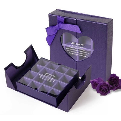 Buy CMYK 2 Door Rigid Chocolate Gift Box Packaging OEM ODM online manufacture