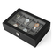 Hard Wood MDF Board Glass Gift Watch Jewelry Box EVA Insert