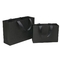 B9 W9 Corrugated Luxury Black Printed Paper Carrier Bags ODM LOGO
