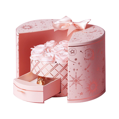 Pantone Round Chocolate Gift Box Packaging With Lid