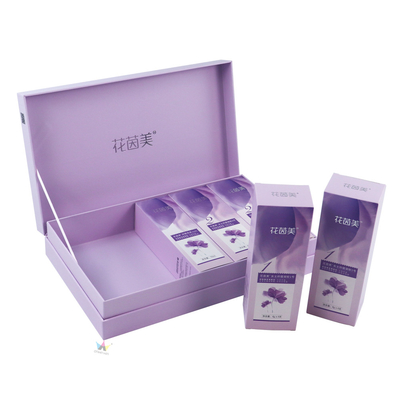 Oligopeptide Skin Care Cosmetic Gift Box Packaging Pantone Color