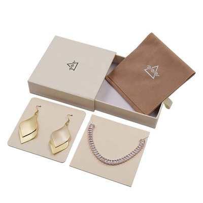 Pancific Leather Square Jewelry Gift Boxes For Women Flocking Blister Inside