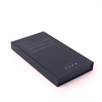 SGS G7 FSC Smartphone Packaging Box Black Gift Box Magnetic 0.3kg