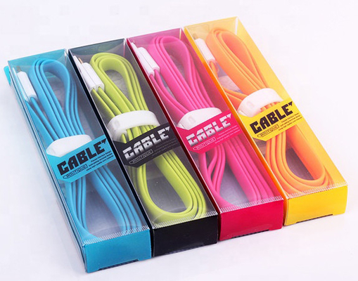 IPhone Samsung 1M 3FT Usb Cable PVC Packaging Box 14g 16g