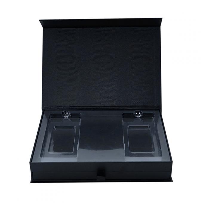400G Coated Flip Top Cosmetic Gift Box Packaging With Magnetic Catch Matte UV 0