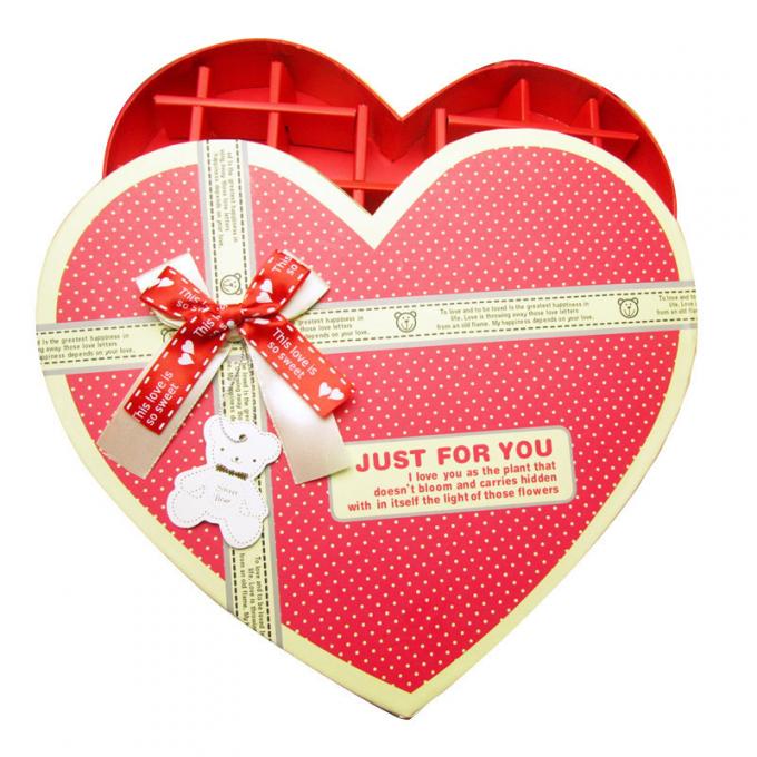 157g Art Paper Hard Cardboard Christmas Chocolate Boxes Packaging Varnishing 0