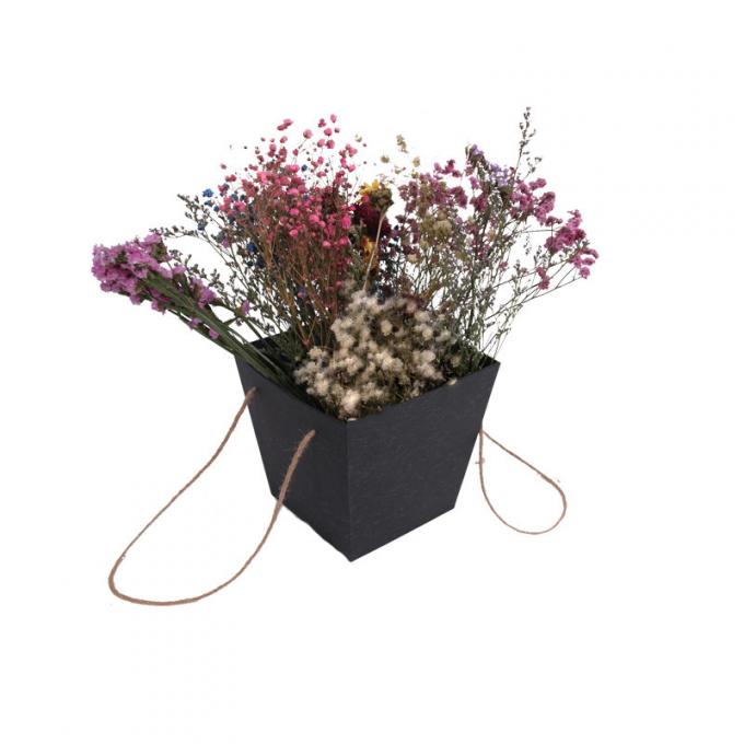 PDF CDR AI Square Cardboard Flower Boxes EVA Insert With Handle 1