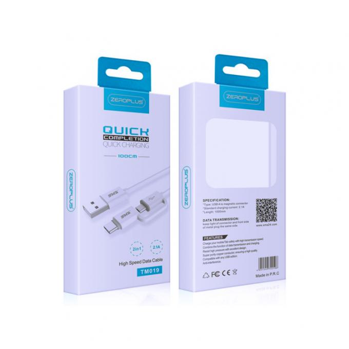 UV Spot Smartphone Packaging Box Type C Data Cable Window Paper Box 1